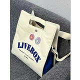 College Crossbody Bag Canvas Commuter Shoulder Bag