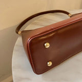 Solid PU Popular Shoulder Bags Women Underarm Brief Style French Retro