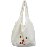 Winter Plush Tote Bag for Women - Soft Warmth Handbags