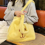 Winter Plush Tote Bag for Women - Soft Warmth Handbags