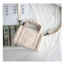 Corduroy Small Handbags for Women Crossbody Bags Ladies Shoulder Bag