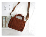 Corduroy Small Handbags for Women Crossbody Bags Ladies Shoulder Bag