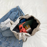 Canvas Casual Tote Handbag Purse for Women Large Capacity Shopping Bag