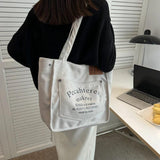 Canvas Casual Tote Handbag Purse for Women Large Capacity Shopping Bag
