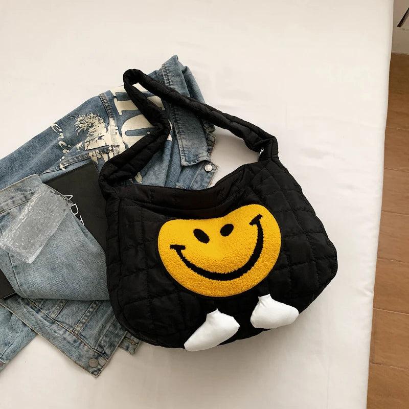 Large Tote Padded Handbags Casual Cartoon Women Shoulder Bags