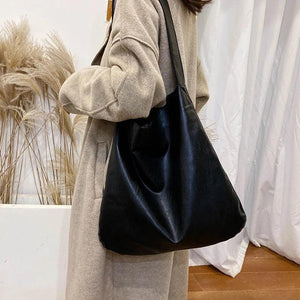 Women's Shoulder Bag Large Capacity PU Leather Tote Handbag