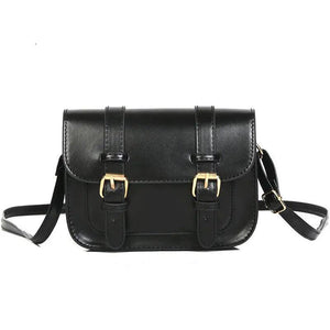 Vintage Flap Lock Leather Shoulder Bags