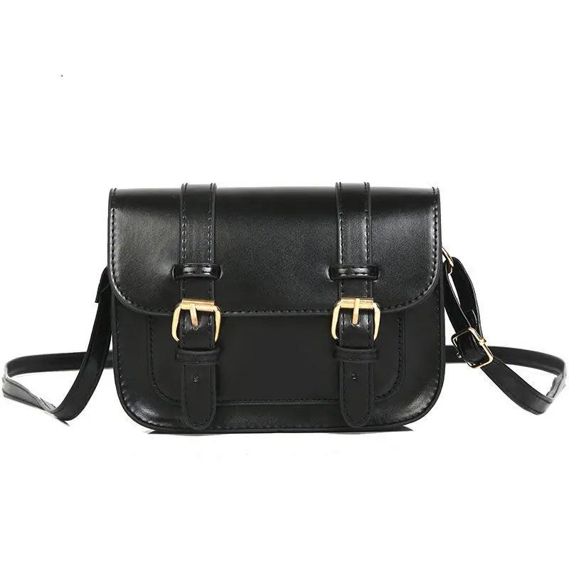 Vintage Flap Lock Leather Shoulder Bags