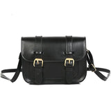 Vintage Flap Lock Leather Shoulder Bags