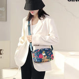 Rural Style Crossbody Shoulder Bag Flower Waterproof Handbag