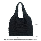 Pleated Bubble Shoulder Bag Solid Candy Underarm Bags