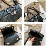 Small Shoulder Bag PU Leather Crossbody Handbag