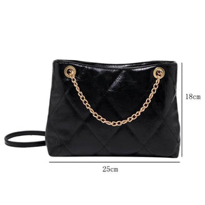 Women Leather Chain Crossbody Messenger Bag Soft Totes Bags Bolso