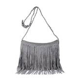 Spring Autum Hot Style Women Cross Body Bag Shoulder Bag Tassel Zipper Large Mes
