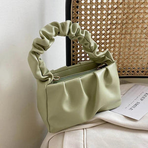 Vintage Handbags Solid Shoulder Bag Lady Cloud Pouch