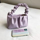Vintage Handbags Solid Shoulder Bag Lady Cloud Pouch