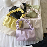 Vintage Handbags Solid Shoulder Bag Lady Cloud Pouch