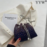 Women Bucket Bag Shoulder Bag Crossbody Bag Wedding Evening Party Purse