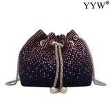Women Bucket Bag Shoulder Bag Crossbody Bag Wedding Evening Party Purse