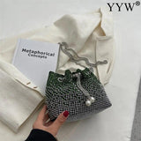 Women Bucket Bag Shoulder Bag Crossbody Bag Wedding Evening Party Purse