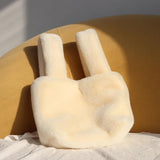 Soft Plush Women Tote Handbags Shoulder Bags Faux Fur Clutch Purses