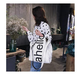 Canvas Crossbody Bag Women Tote Handbag Shoulder Messenger Sac A Main