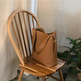 Large Capacity Women Bucket Bag Shoulder Handbag Tote for Daily Travel