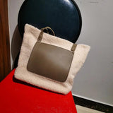 Soft Plush Women Shoulder Bags Large Capacity Ladies Furry Handbags