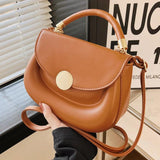 Women's Small PU Leather Crossbody Bag Tote Shoulder Handbag