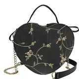 Female Small Bag Lace Messenger One-Shoulder Portable Heart-Shaped Bag