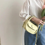 French Niche Portable Saddle Messenger Bag for Women