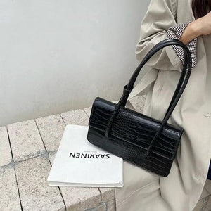 Crocodile Pattern Women Shoulder Bags PU Leather Ladies Small Tote Purse Handbag