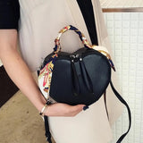 High-end Peach Heart Silk Scarf Small Bag