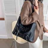 Large Capacity Women Shoulder Bags High PU Leather Totes Lad