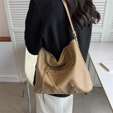 Large Capacity Women Shoulder Bags High PU Leather Totes Lad