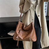 Large Capacity Women Shoulder Bags High PU Leather Totes Lad