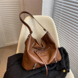 Large Capacity Women Shoulder Bags High PU Leather Totes Lad