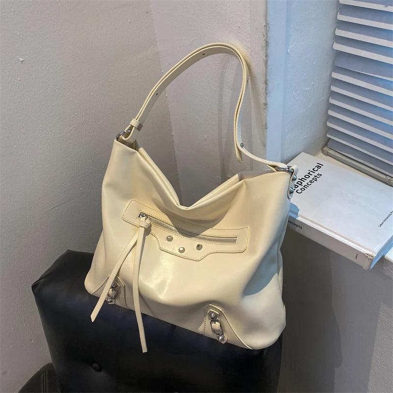 Large Capacity Women Shoulder Bags High PU Leather Totes Lad