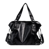 Large Women's Shoulder Bags Big Size Casual Tote Bag Pu Leather Crossbody Bag