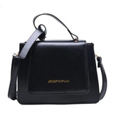 Girls' Solid Small Square Bag PU Leather Messenger Bag Women's Shoulder Handbag