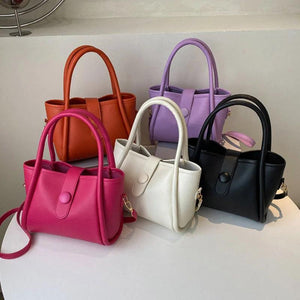 Solid Women Handbag Top-Handle Shoulder Bags Small Casual Messenger Bag