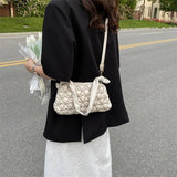 Women Ruched Shoulder Bags High Leather Crossbody Bags Female Handbags And Purse