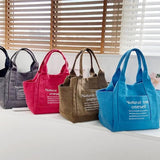 Casual Canvas Shoulder Bag Shopping Handbag
