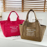 Casual Canvas Shoulder Bag Shopping Handbag