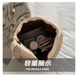 Canvas Women's Shoulder Bag Crossbody Bag Large Flap Handbag