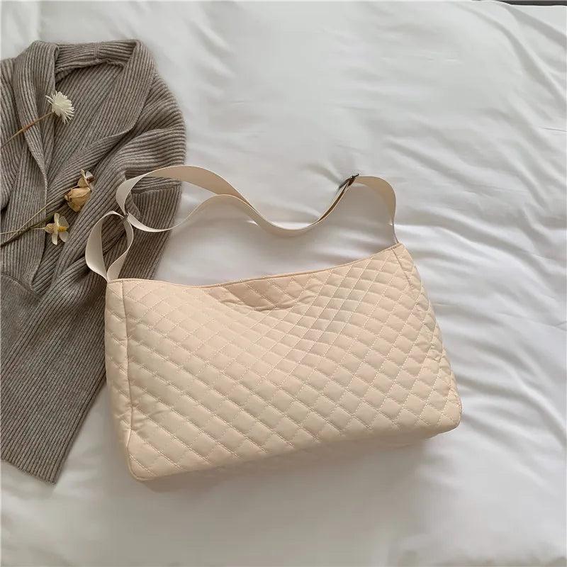 Canvas Women's Shoulder Bag Crossbody Bag Large Flap Handbag