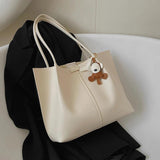 Large Capacity Cartoon Bear Women's Handbag Travel Totes Purse