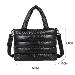 Nylon Embroidery Thread Shoulder Bags Large Capacity Crossbody