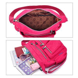 Women Casual Messenger Bags Waterproof Nylon Handbag Female Daily Shoulder Bag