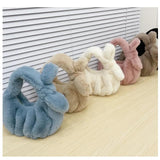 Plush Shoulder Bag Winter Furry Ladies Clutch Handbag